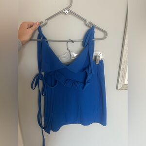 Blue Skirt Set XS